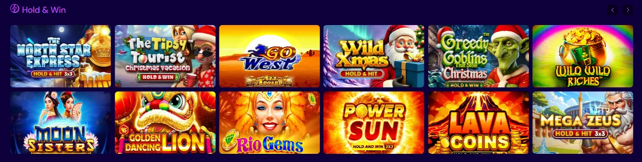 spinlynx casino hold and win