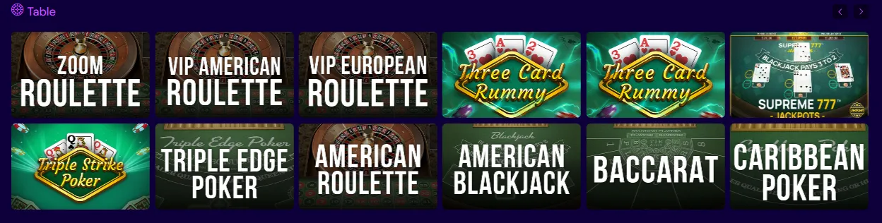 spinlynx casino table